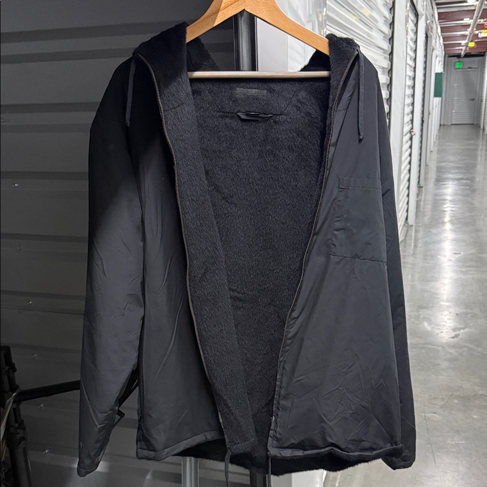 Helmut Lang Men's Black Hooded Performance Jacket